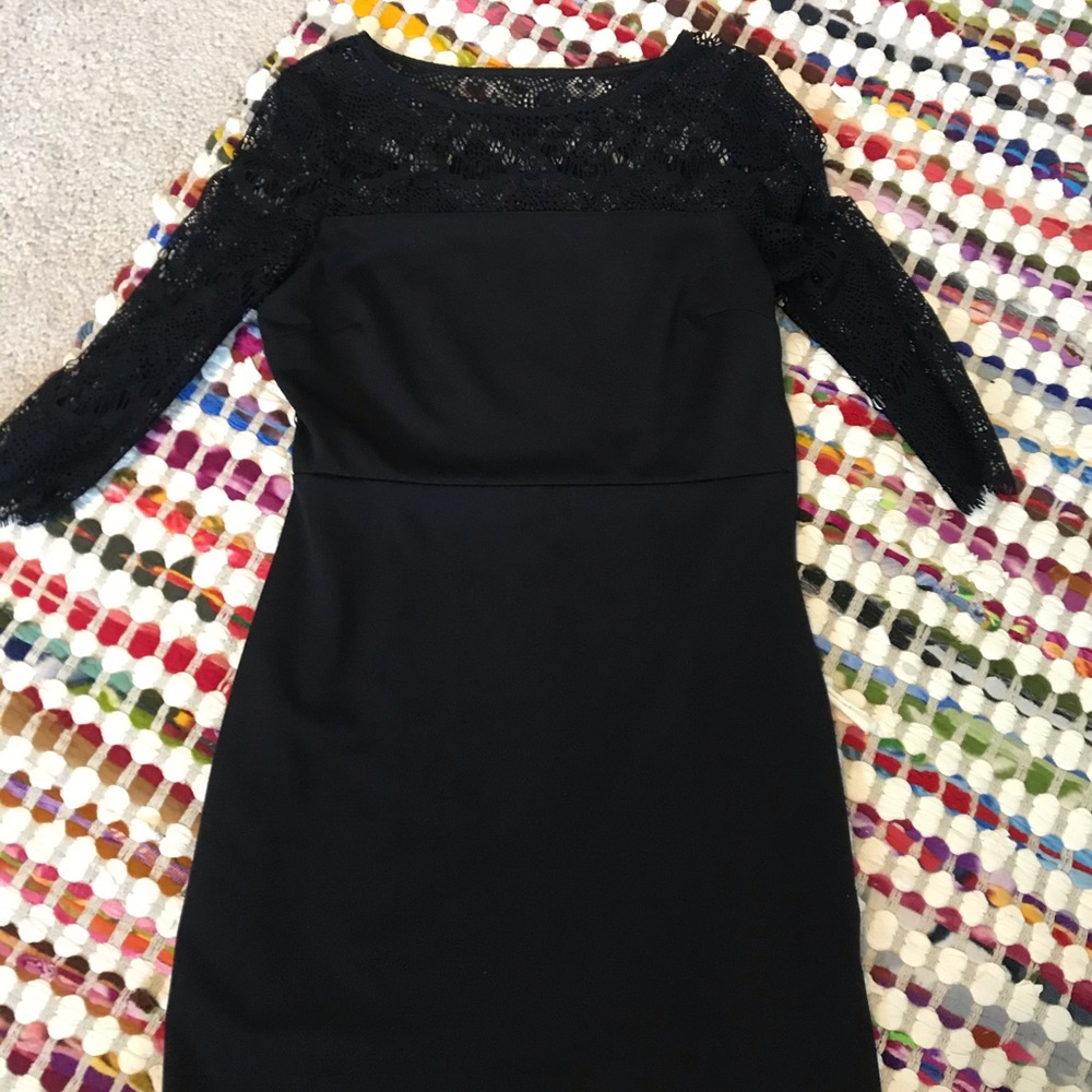 Black above the knee Express dress, lace detail